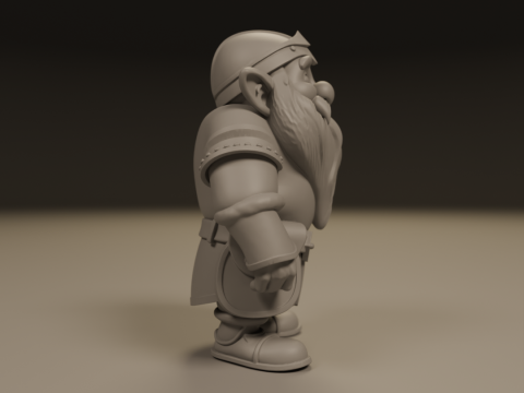 Medieval dwarf 3D Baskı Modeli