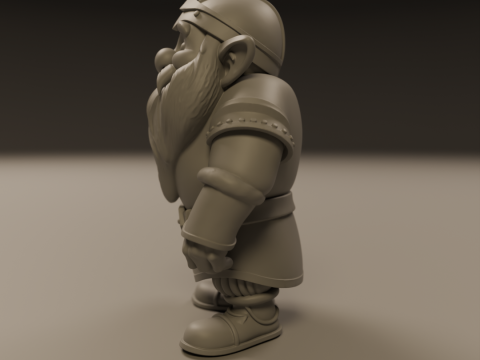 Medieval dwarf 3D Baskı Modeli