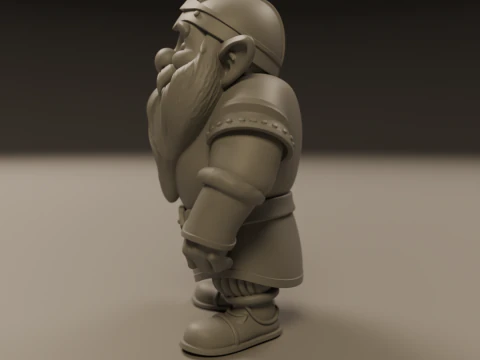 Medieval dwarf 3D Print Model