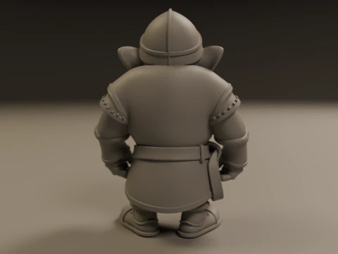 Medieval dwarf 3D Print Model