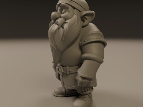 Medieval dwarf 3D Baskı Modeli