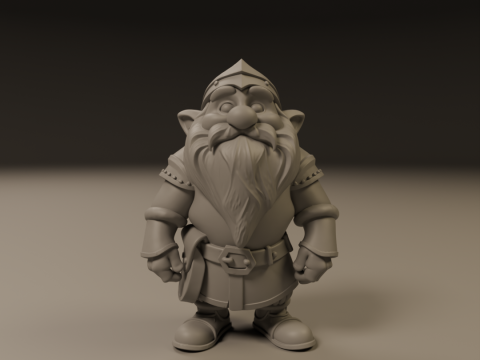 Medieval dwarf 3D Baskı Modeli