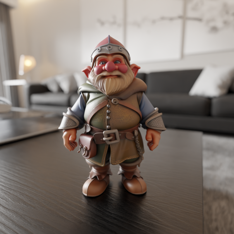 Medieval dwarf 3D Baskı Modeli .c4d .max .obj .3ds .fbx .stl .blend