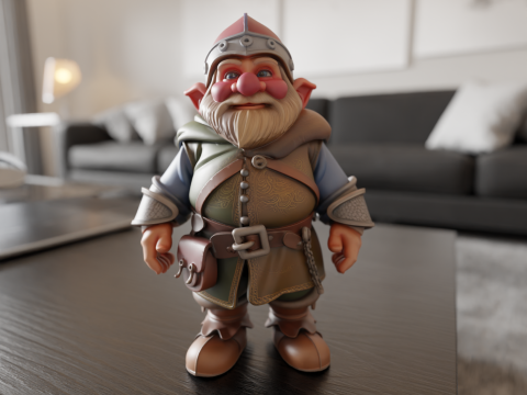 Medieval dwarf 3D Print Model