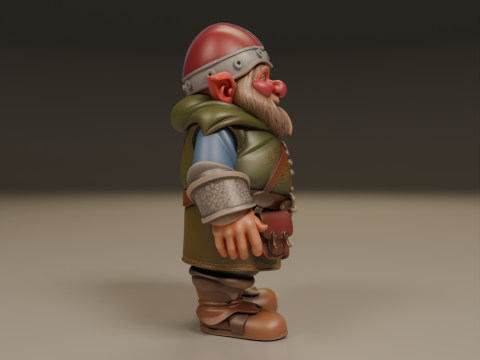 Medieval dwarf 3D Baskı Modeli