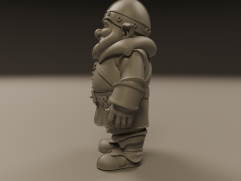 Medieval dwarf 3D Baskı Modeli