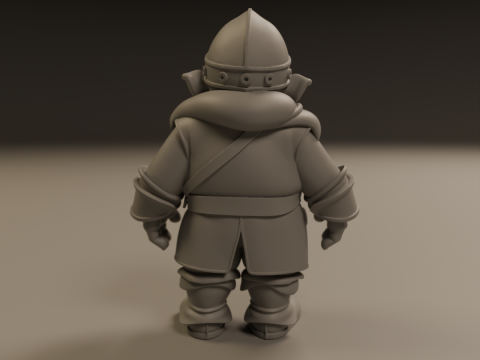 Medieval dwarf 3D Baskı Modeli