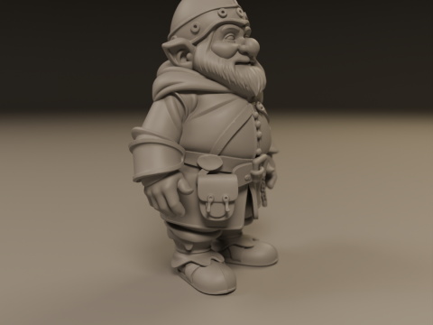 Medieval dwarf 3D Baskı Modeli