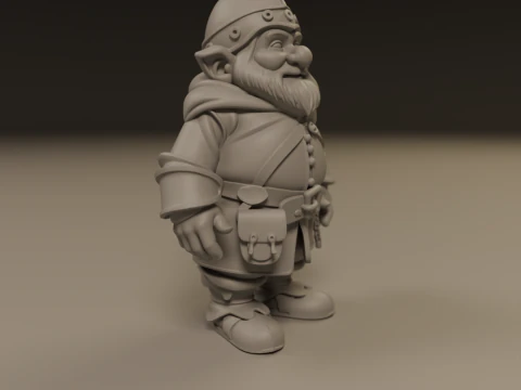 Medieval dwarf 3D Print Model