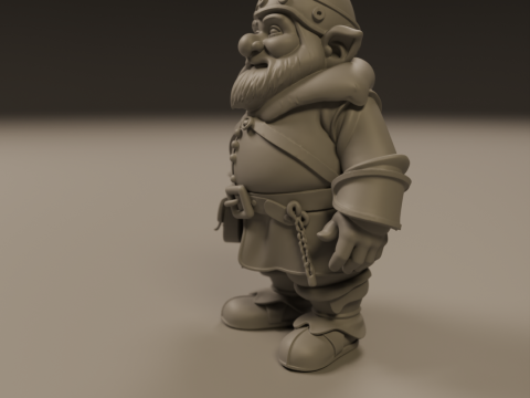 Medieval dwarf 3D Baskı Modeli