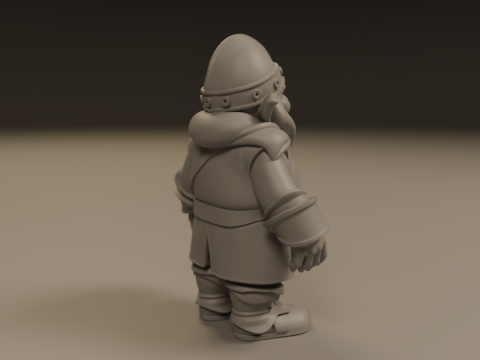Medieval dwarf 3D Baskı Modeli