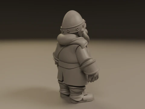 Medieval dwarf 3D Print Model