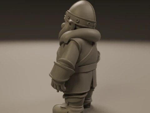 Medieval dwarf 3D Print Model