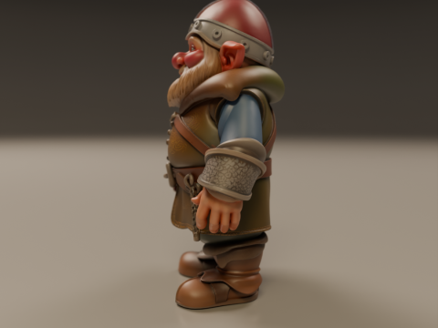 Medieval dwarf 3D Baskı Modeli