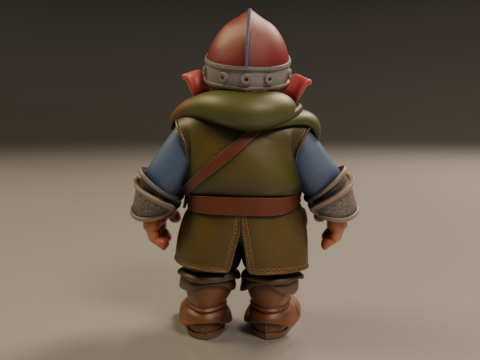 Medieval dwarf 3D Baskı Modeli