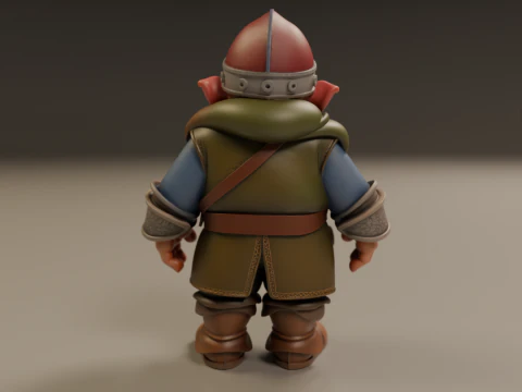 Medieval dwarf 3D Print Model