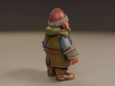 Medieval dwarf 3D Baskı Modeli