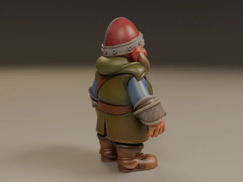 Medieval dwarf 3D Print Model