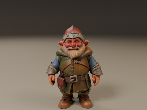 Medieval dwarf 3D Baskı Modeli