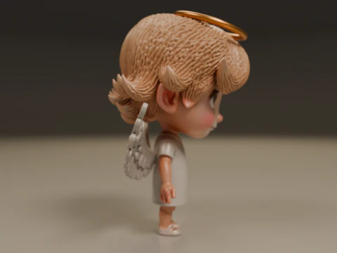 Anjo fofo Modelo de Impressão 3D