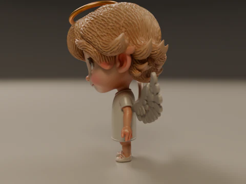 Anjo fofo Modelo de Impressão 3D