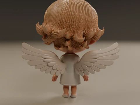 Anjo fofo Modelo de Impressão 3D