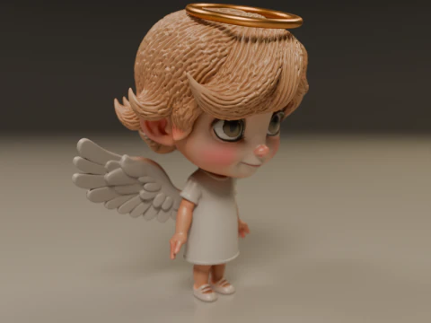 Anjo fofo Modelo de Impressão 3D