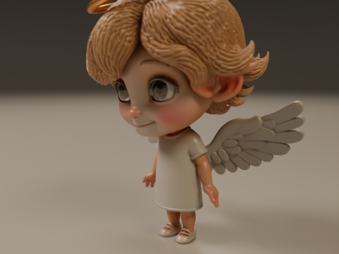 Cute angel Modello di stampa 3D