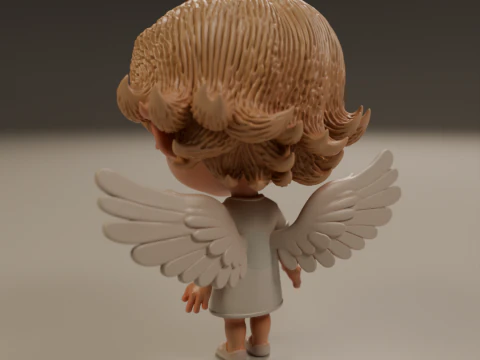 Anjo fofo Modelo de Impressão 3D