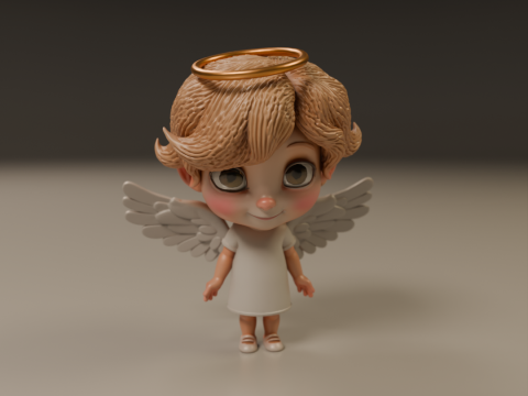 Cute angel Modello di stampa 3D