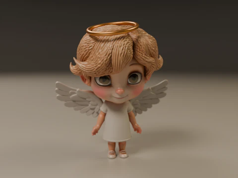 Anjo fofo Modelo de Impressão 3D