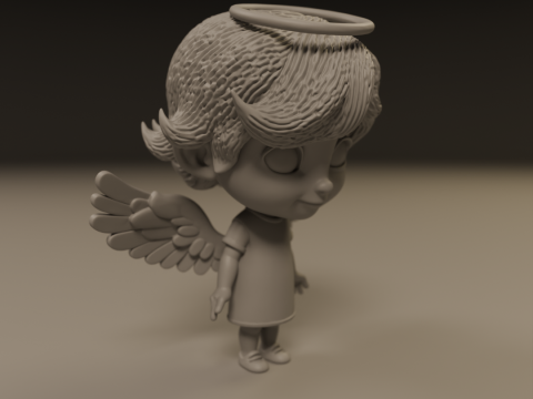 Cute angel Modello di stampa 3D