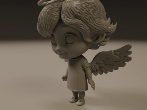 Anjo fofo Modelo de Impressão 3D