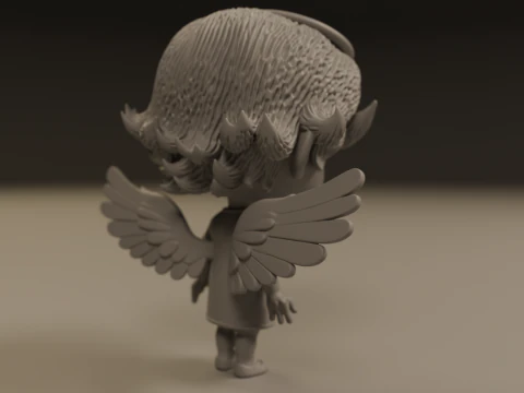 Anjo fofo Modelo de Impressão 3D