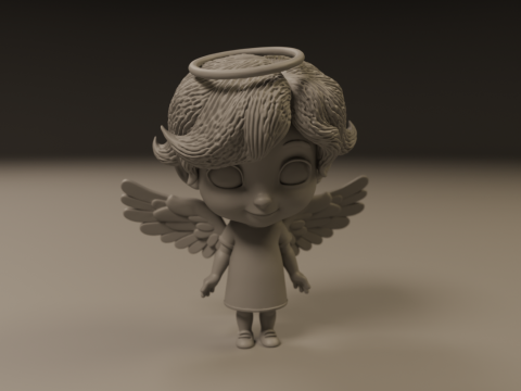 Cute angel Modello di stampa 3D