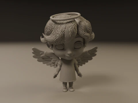 Anjo fofo Modelo de Impressão 3D