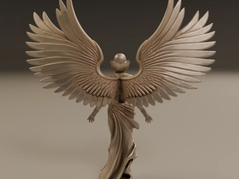Angel statue 3D Print Model