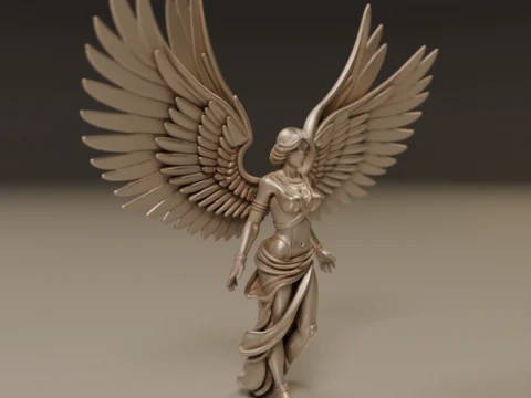 Angel statue 3D Print Model