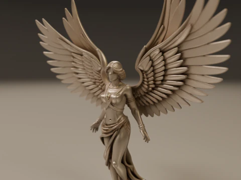 Angel statue 3D Print Model