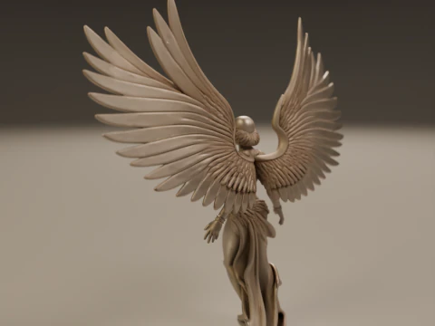 Angel statue 3D Print Model