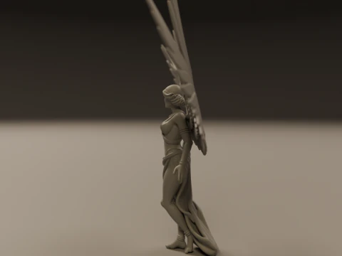Angel statue 3D Print Model