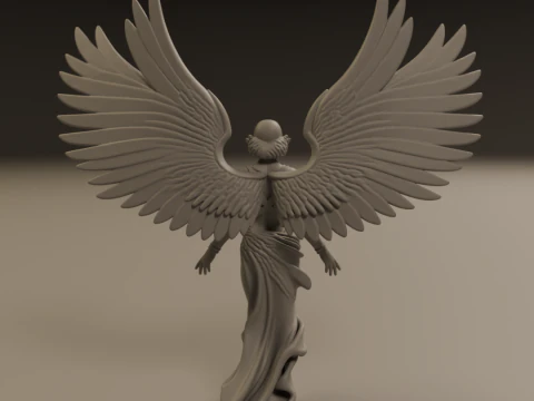 Angel statue 3D Print Model