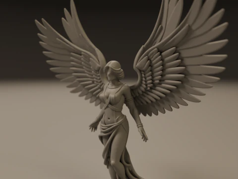 Angel statue 3D Print Model