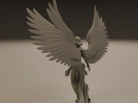 Angel statue 3D Print Model