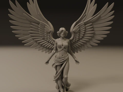 Angel statue 3D Print Model