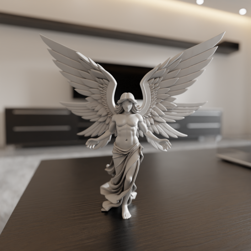 Angel statue Model Cetak 3D .c4d .max .obj .3ds .fbx .stl .blend
