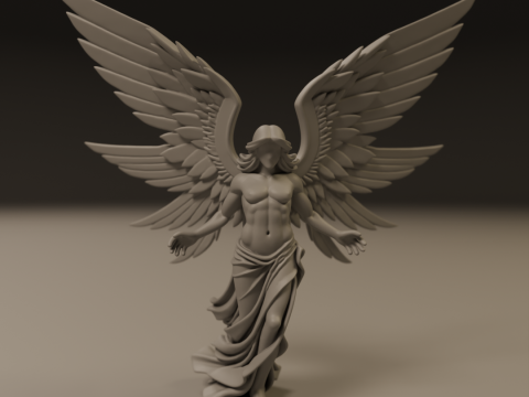 Angel statue Model Cetak 3D