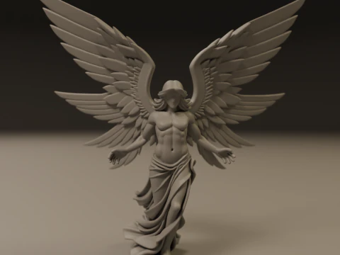 Angel statue 3D Print Model