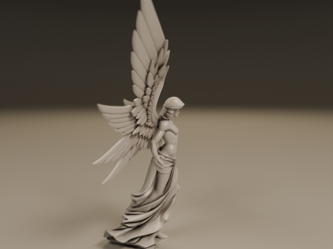 Angel statue Model Cetak 3D