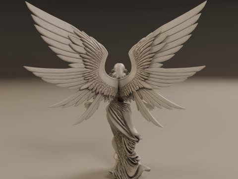 Angel statue Model Cetak 3D